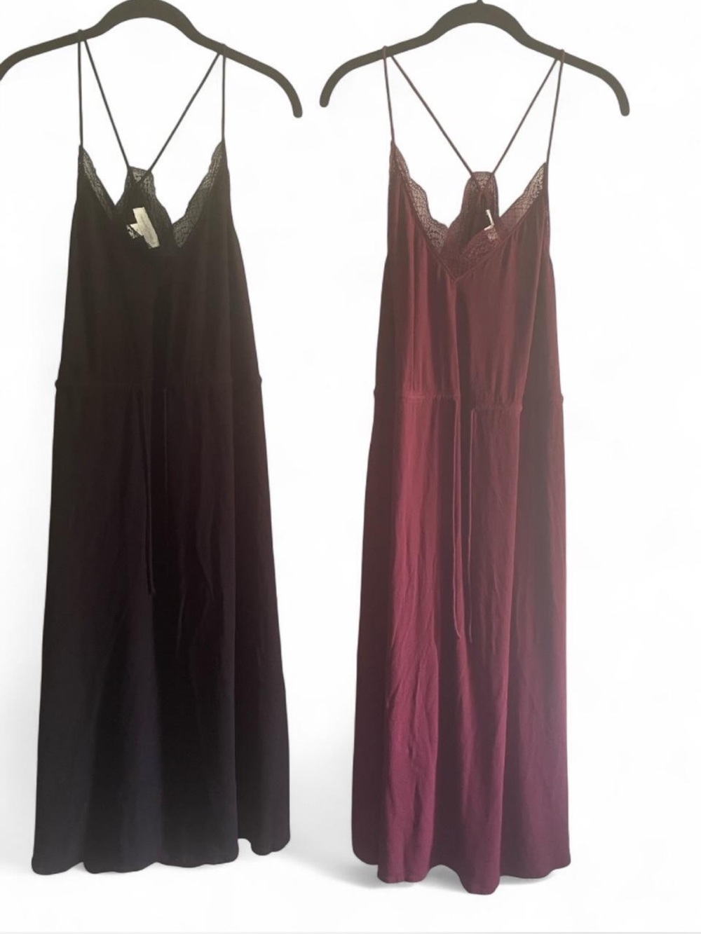 Treasure & Bond Dresses-Black and Burgundy